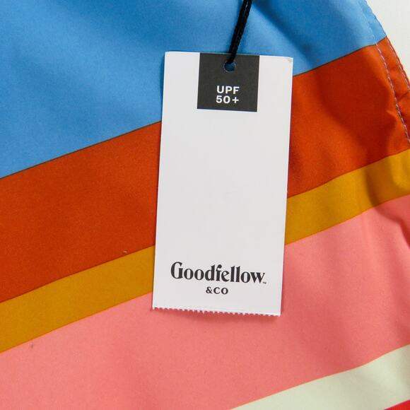 Goodfellow & Co. Multicolored Striped Men's Swim Trunks XXL NWT - Picture 6 of 8
